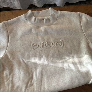 Solidcore solidays mockneck sweatshirt